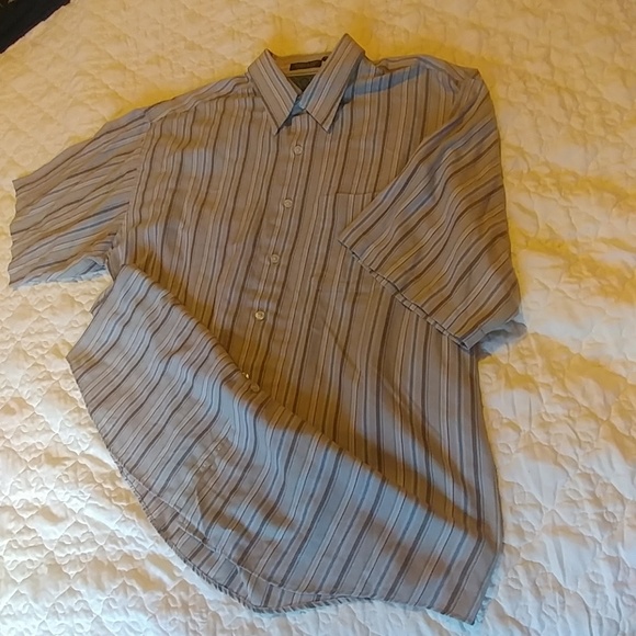 VanHeusen Tailored Striped short sleeve shirt - Picture 1 of 3